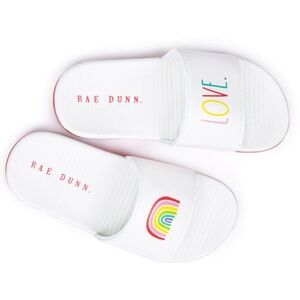 NWT Rae Dunn. Slides “Love.” White Rainbow